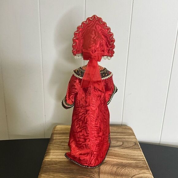 Vintage Antique 11" Russian Handmade Traditional Porcelain Folk Art Costume Doll - Picture 7 of 10